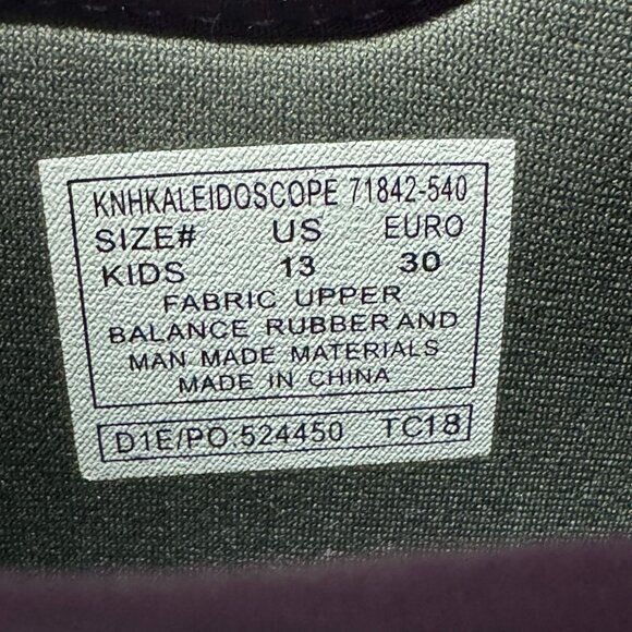 Bogs North Hampton Kaleidoscope Girls 13 Purple Rubber Waterproof Rain Boots - Picture 4 of 16